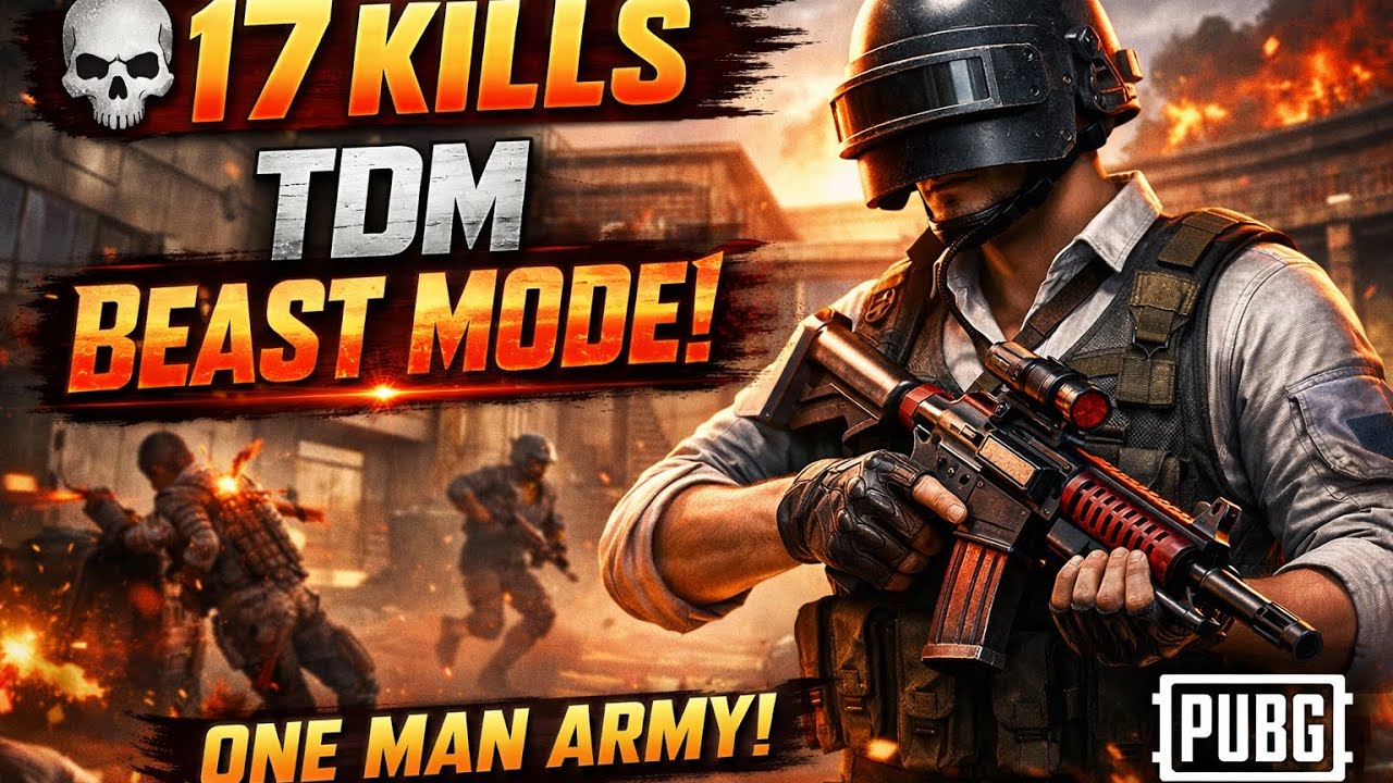💀 17 KILLS TDM BEAST MODE! | One Man Army | PUBG Mobile