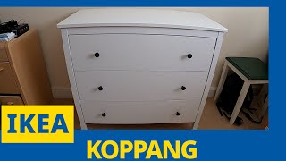 Ikea KOPPANG Chest of 3 drawers Assembly and Unboxing Step by Step #ikea #howtomake  #unboxing