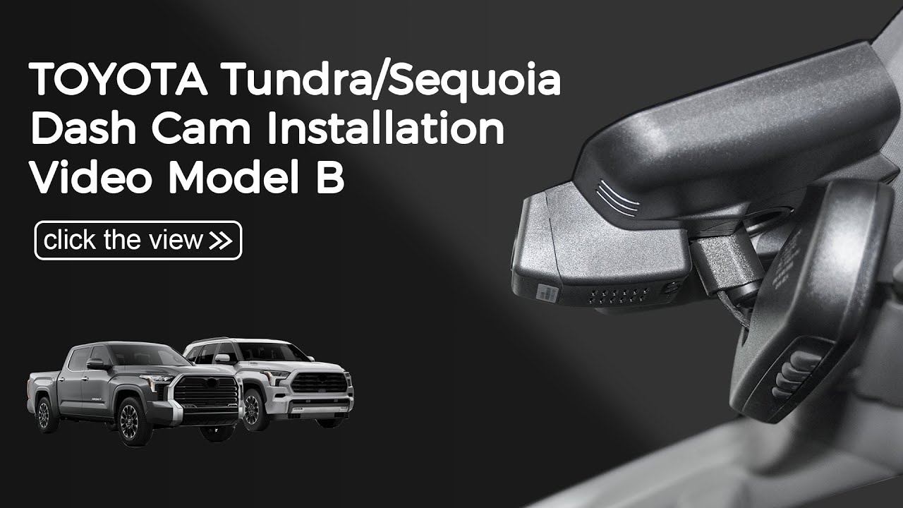 Toyota Tundra/Sequoia Mangoal dash cam Installation Video model A - YouTube