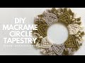 【簡単！可愛い♡】マクラメサークルタペストリーの作り方/how to make macramé tapestry