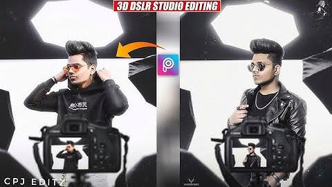 3D DSLR STUDIO LIGHT - Photo Editing Tutorial in PicsArt Step by step hindi 2020