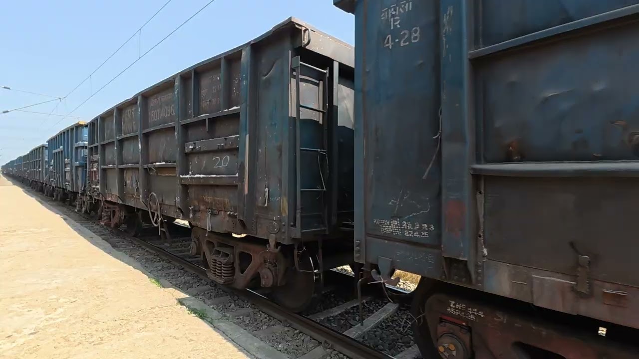 Fully loaded goods train 