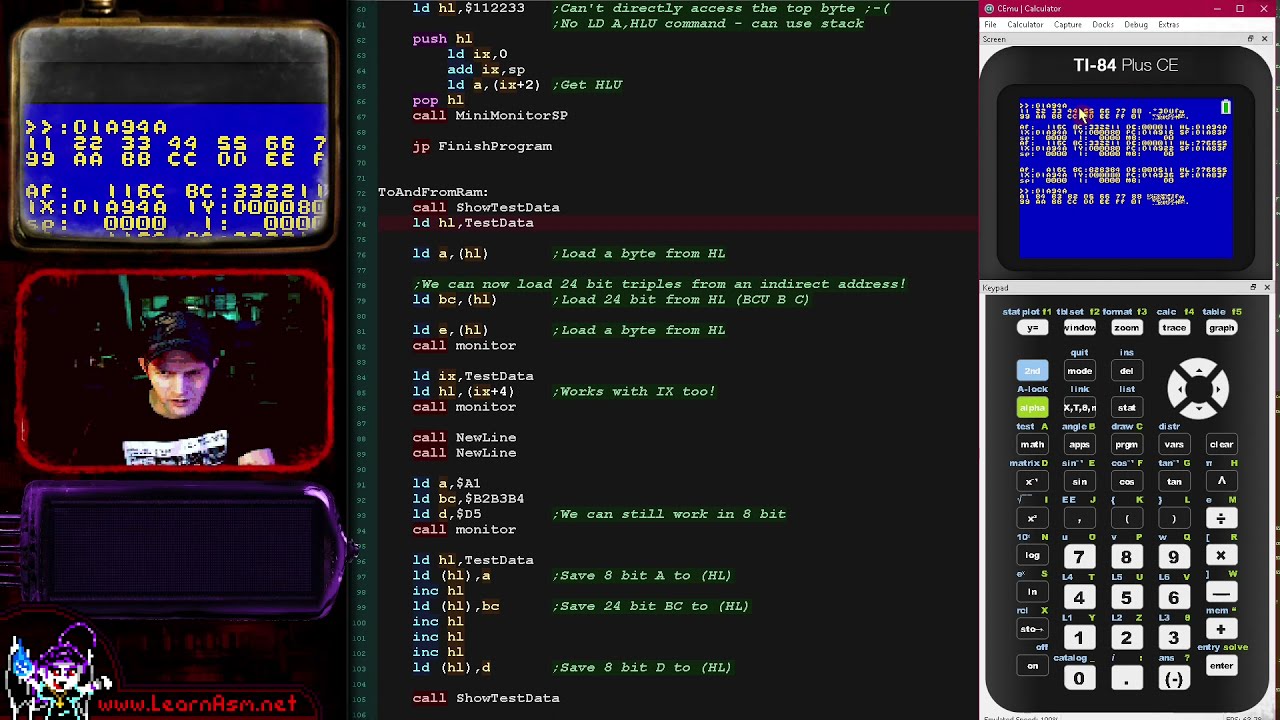 Ez80 Assembly Lesson 1 - 24 Bit ADL mode, and new commands - YouTube