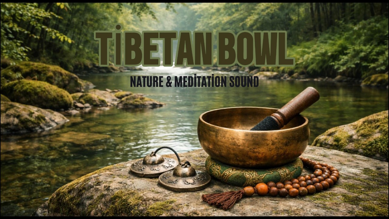 Tibetan Singing Bowl & Nature Sounds 🌿 Deep Meditation, Healing Energy & Stress Relief