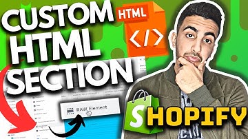 How To Add Custom HTML Section In Shopify