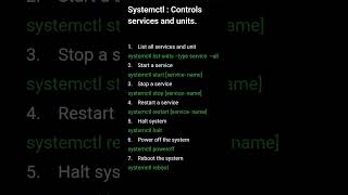 Systemctl in Linux | Top 7 systemctl commands #linux #operatingsystem #commandline #redhat #kernel