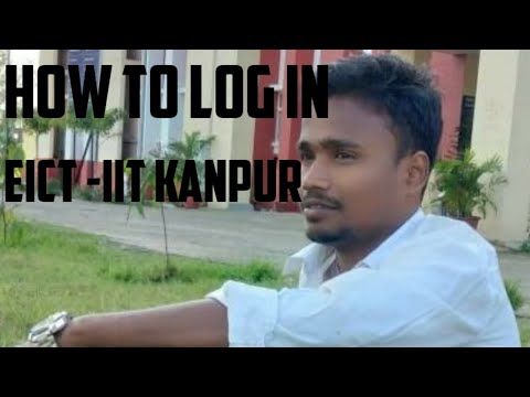 How to log in EICT-IIT Kanpur, portal
