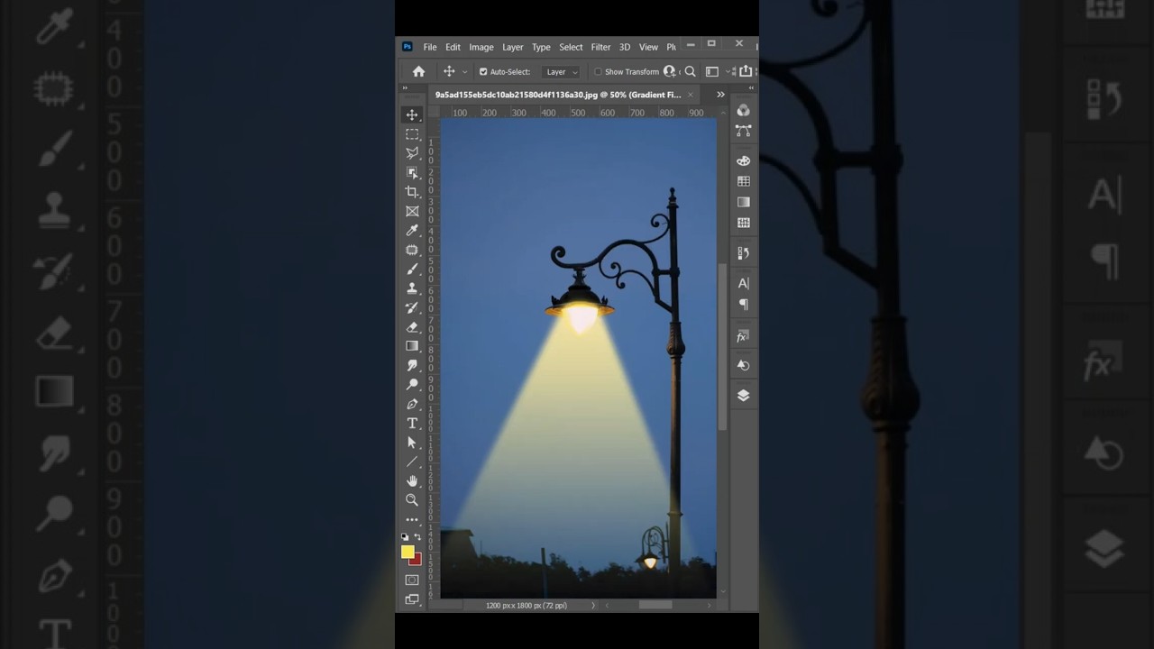 How to create realistic Street Light Effect in Photoshop 