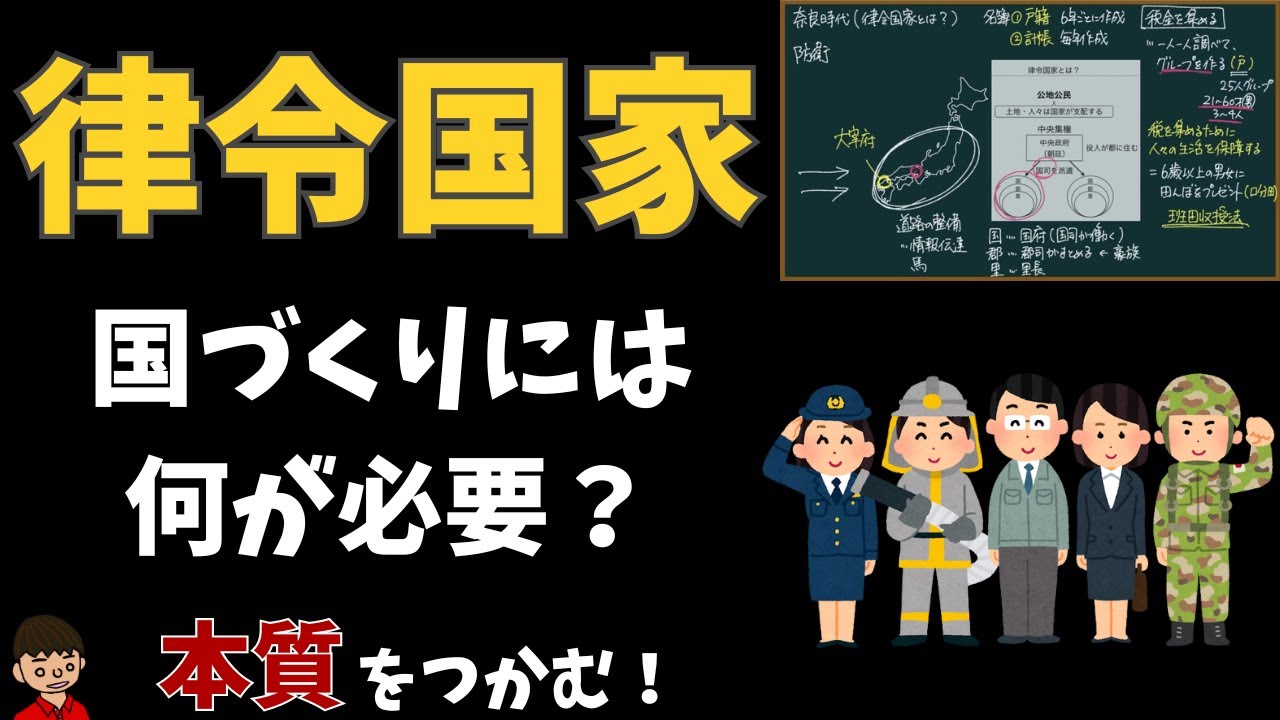 日本の歴史9 律令国家の仕組みと人々のくらし 奈良時代 について東大卒の元社会科教員がわかりやすく解説 日本史 Youtube 日本の歴史9 律令国家の仕組みと人々のくらし 奈良時代 について東大卒の元社会科教員がわかりやすく解説 日本史 Youtube