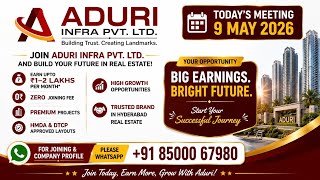  Aduri Infra – Your Trusted Real Estate Partner ✨ join now 
