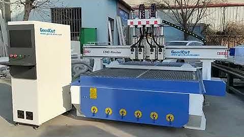 Goodcut high precision 1325 HQD 6kw air cooling spindle cnc router machines for wood carving