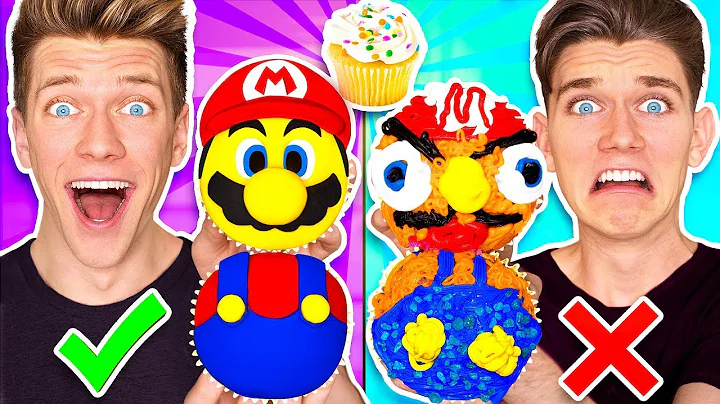 CUPCAKE ART CHALLENGE 2! Learn How To Make Star Wa...