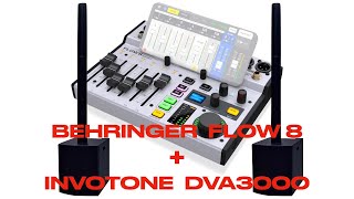 Комплект звука для ресторана, nvotone DVA3000, Цифровой микшер BEHRINGER FLOW 8, Микрофон SENNHEISER