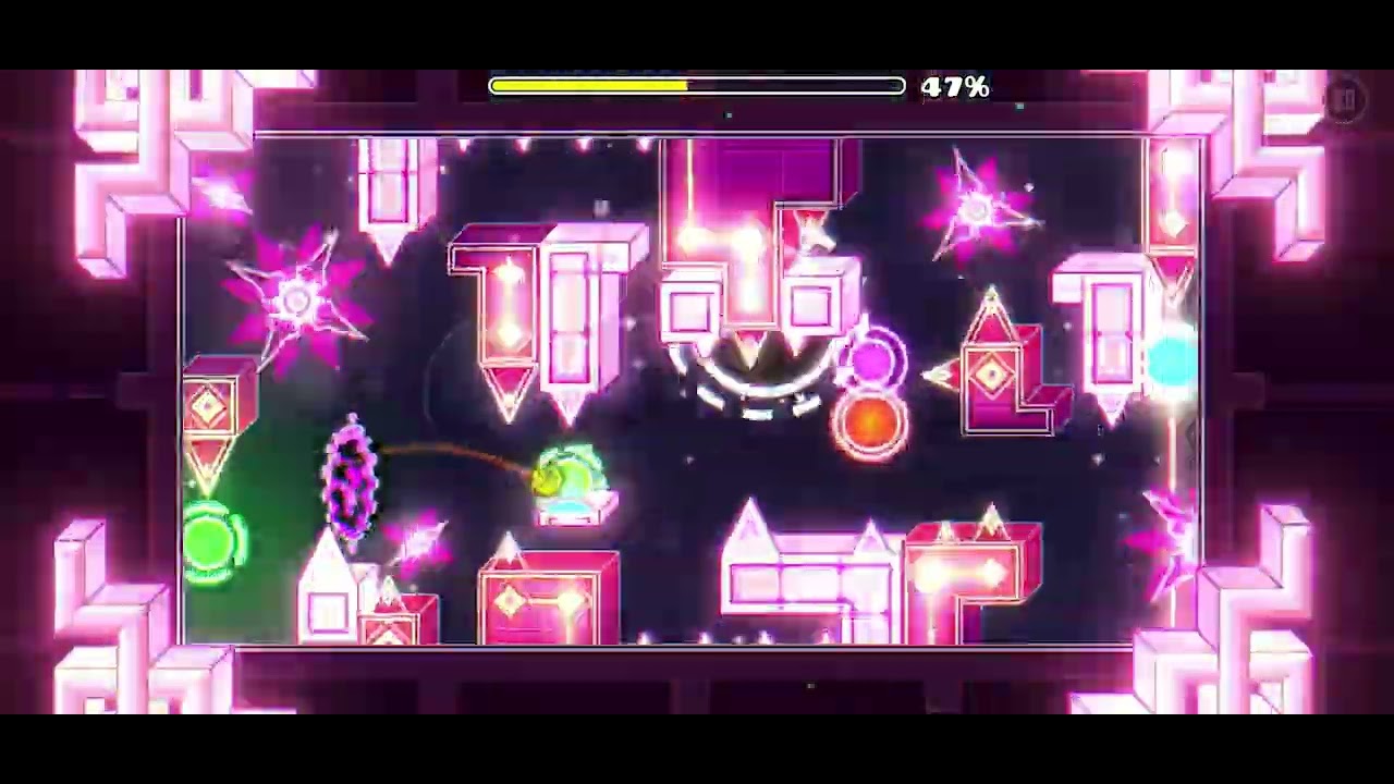 Geometry Dash orbit level showcase (extreme demon) - YouTube