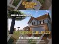 Minecraft Suburban House - Plains Biome by JSTCreations #survivalminecraft #jstcreations #minecraft