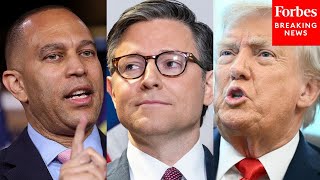 Hakeem Jeffries Asked About Report Speaker Johnson, Thune Told Trump To Cancel Meeting With Dems