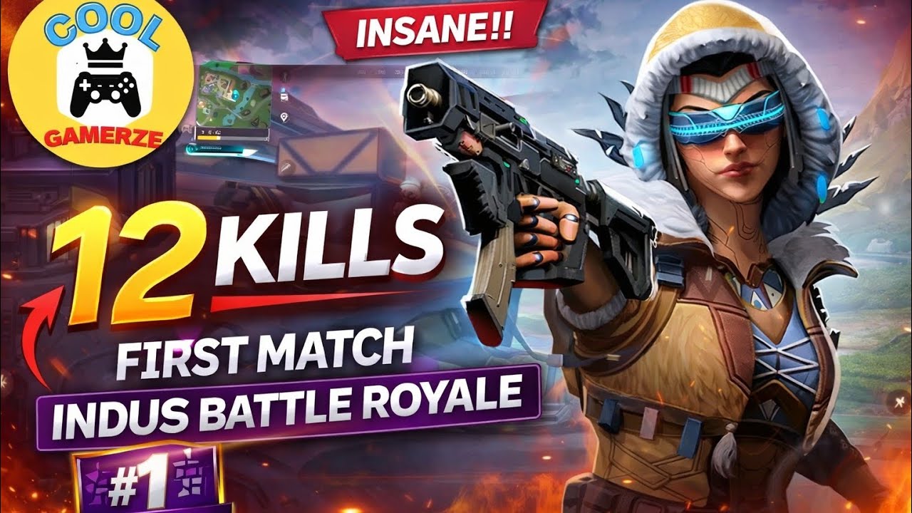 Gaming Day:23 My First Time Played Indus Battle Royale 12 Kills 
