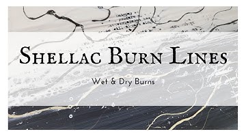 Experimenting with Thin Lines of Shellac Burns on Encaustic