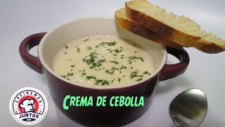 Como hacer una sopa cremosa de cebollas.