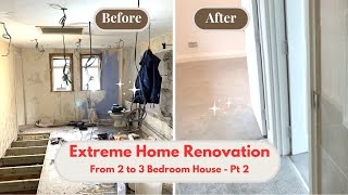House Renovation: Dilapidated 2-Bed To Modern 3-Bedroom House - Pt 2