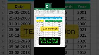 Split Date in Excel 🔥 | Extract Day, Month & Year Easily