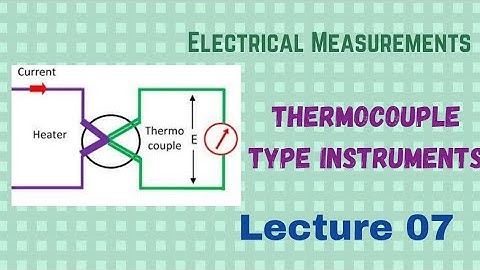 Thermocouple type Instruments | Interesting Engineering| Working of Thermocouple type Instruments