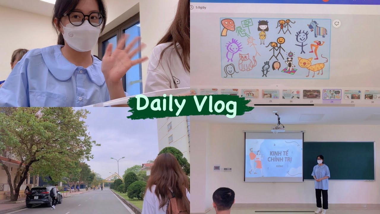 Vlog #1 // DAILY VLOG // Một ngày đi học tại ĐH Hạ Long ✨✨