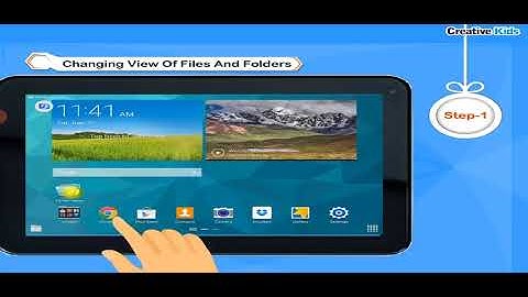 Class 7/lesson 2/Organising files and folder on a tablet