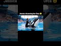Jessica RedCliffe giving shower to her Orca after Orca attack #orcaattack #jessicaradcliffe #fyppp