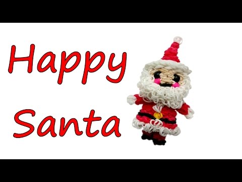 Happy Santa Claus Tutorial by feelinspiffy (Rainbow Loom)