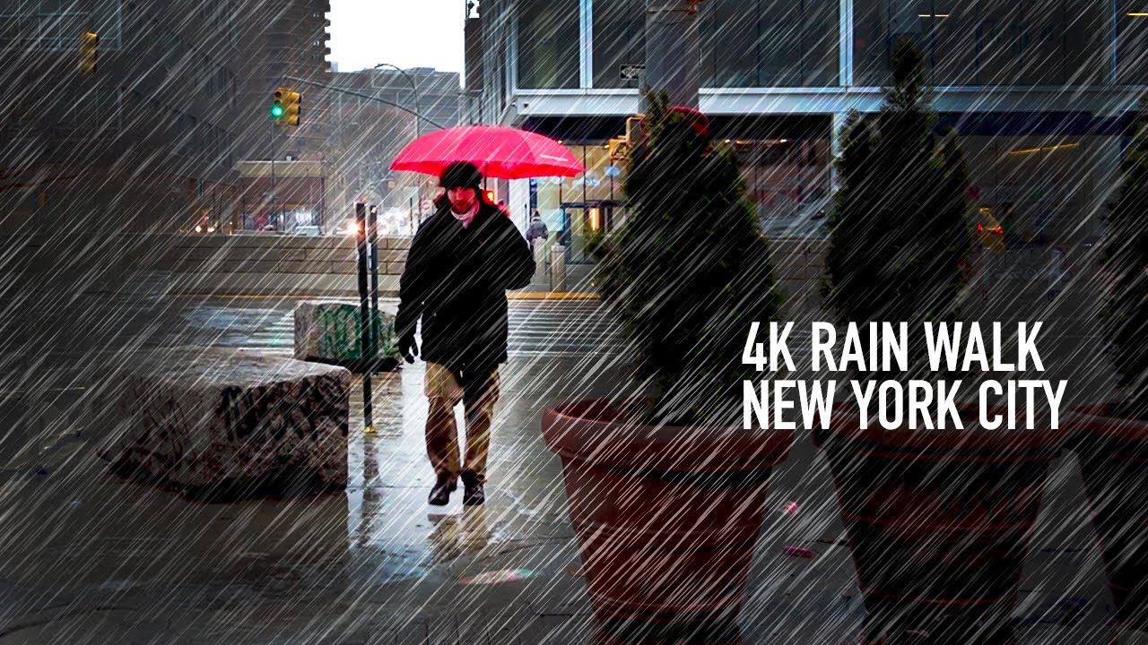4K RAIN WALKING Across East Village! Discover Lower New York MANHATTAN ...
