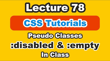 Disabled CSS | Button Disabled CSS | Input Disabled | Part 78