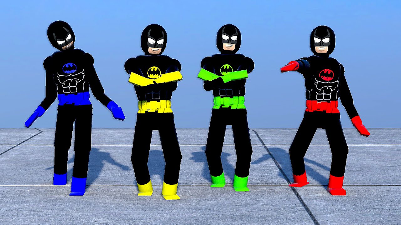 BATMAN & RAGDOLL PHYSICS - SUPERHERO FIGHTS GAME! - YouTube