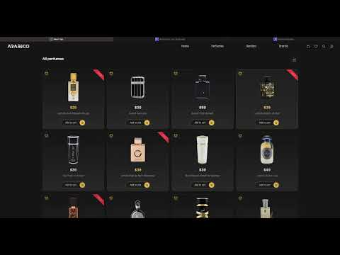 Arabico - E-Commerce (ReactJS, Tailwind, Strapi CMS) - David Kerkez