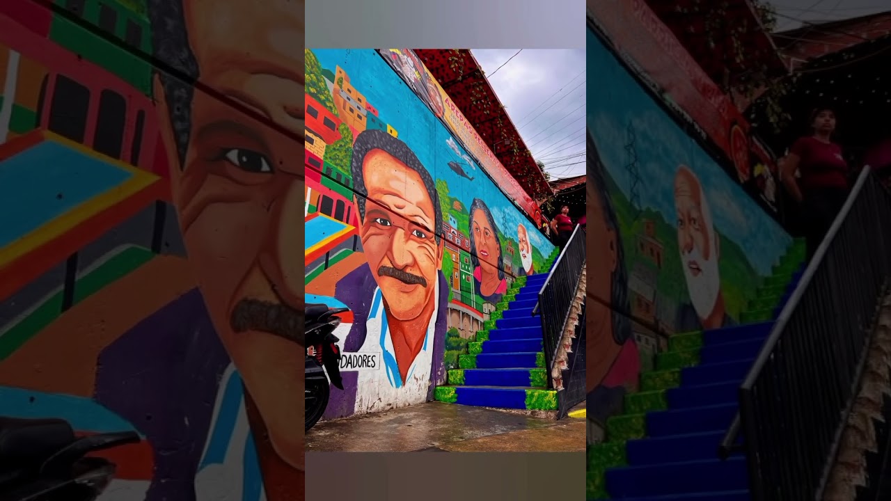 Communa 13, amazing art work. Medellin, Colombia.