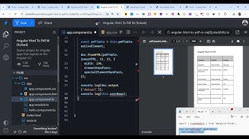 Angular jsPDF-Autotable to Export HTML Table to PDF Document in Browser Using TypeScript