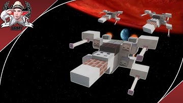 Minecraft: STAR WARS T65 X-Wing | Starfighter Tutorial (1:5 Scale)