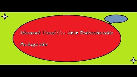 Microsoft Visual C++ 2010 Redistributable Package x64