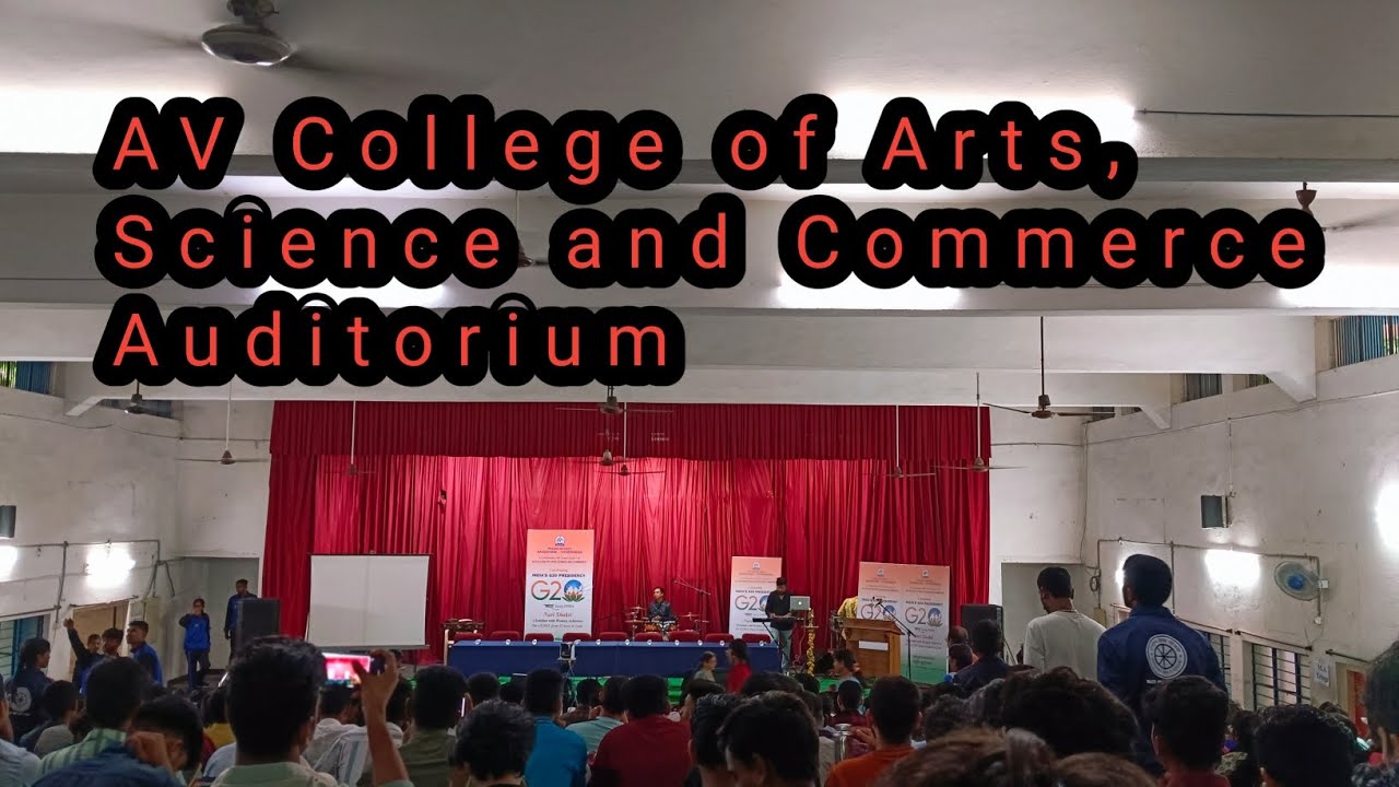 AV College of Arts, Science and Commerce #auditorium - YouTube