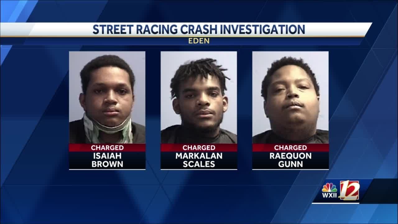 street racing crash investigation in Eden - YouTube