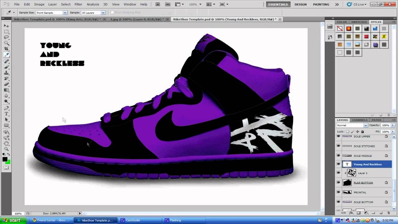 003 nike dunks |speed art| Young and Reckless