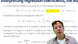 01 05 Part 2 of 3 Interpreting Linear Regression Coefficients