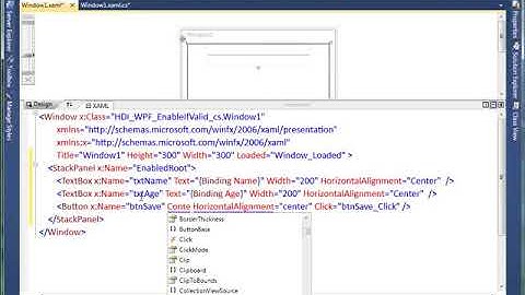 HDI WPF win video Enable If Valid
