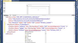 HDI WPF win video Enable If Valid