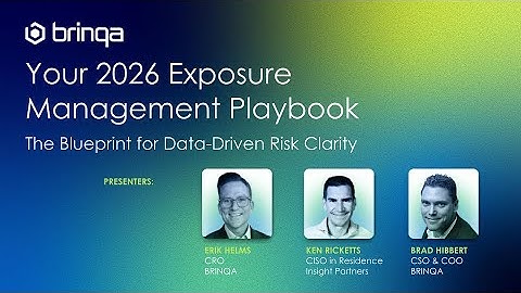 Your 2026 Exposure Management Playbook