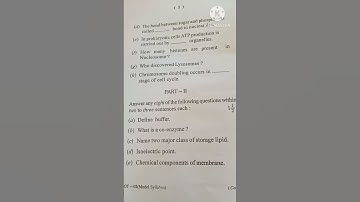 botany honors||biomolecules and cell biology||2021 question paper ||berhampur university