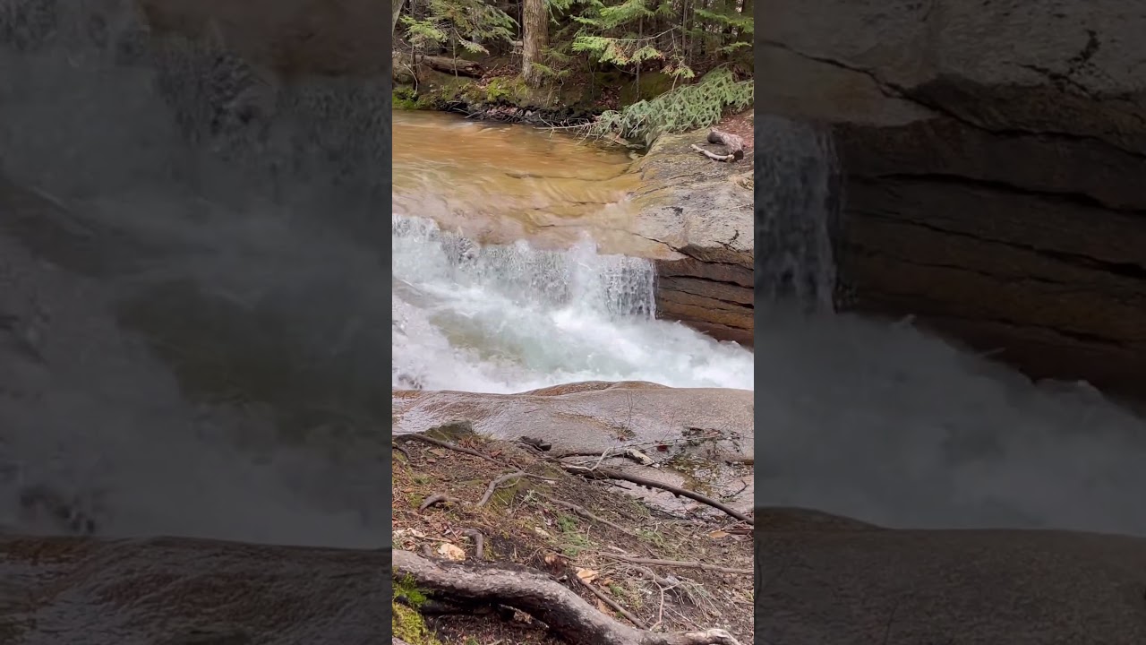 i love the sound of water when hiking a trail