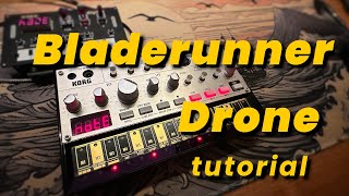 Blade Runner Drone tutorial for Korg volca bass and NTS-1 effects / no talking / Dune drone Wealth