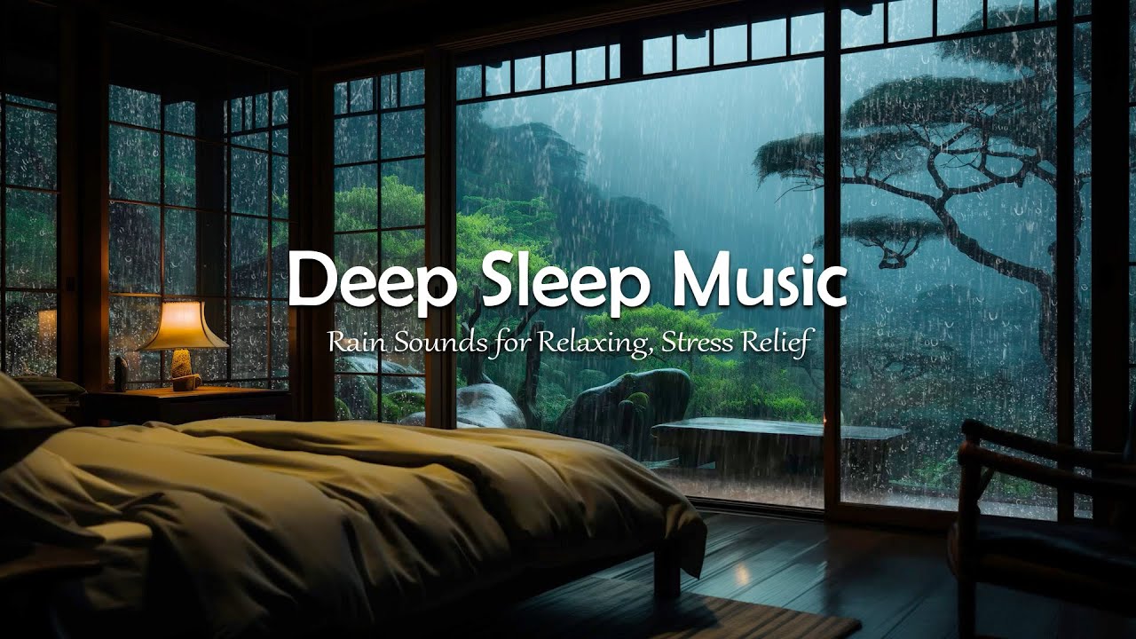 Forest Rainfall and Calm Piano Music for Deep Relaxation, Stress Relief ...