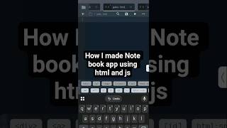 How I made Note book app using html and js #codepen #html